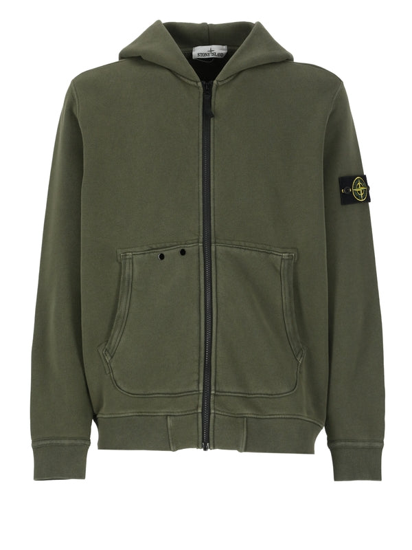 Wappen Patch Cotton Hoodieed Zip-up