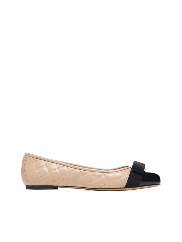 Varina Quilted Leather Flat Shoes