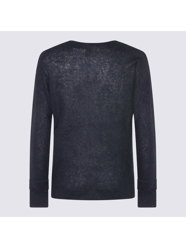 Auralee Navy Knitted