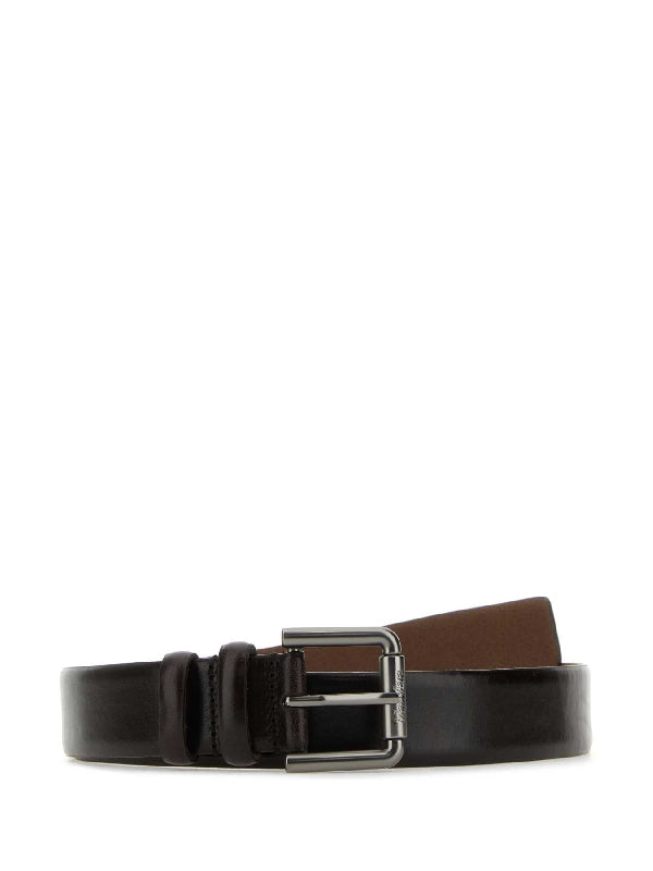 Buckle Brown Leather Belt