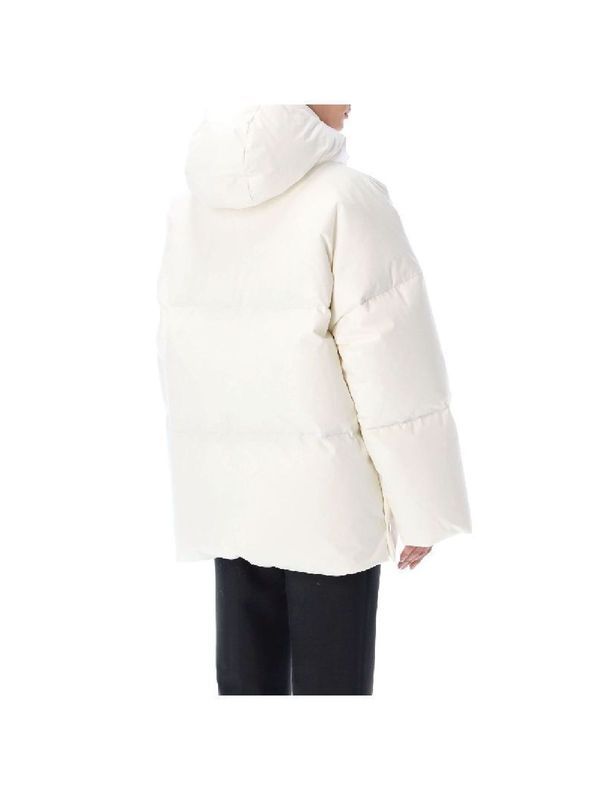 White Hood Puffer Down
  Padding