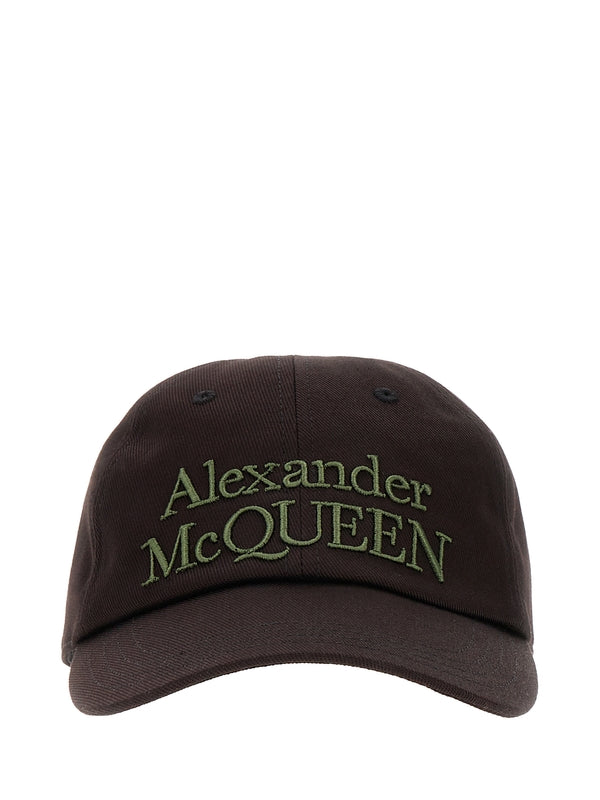 Alexander Mcqueen Brown Ball Cap