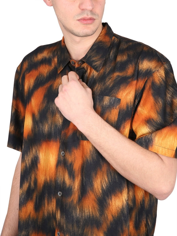 Fur Printing Viscose Shirt