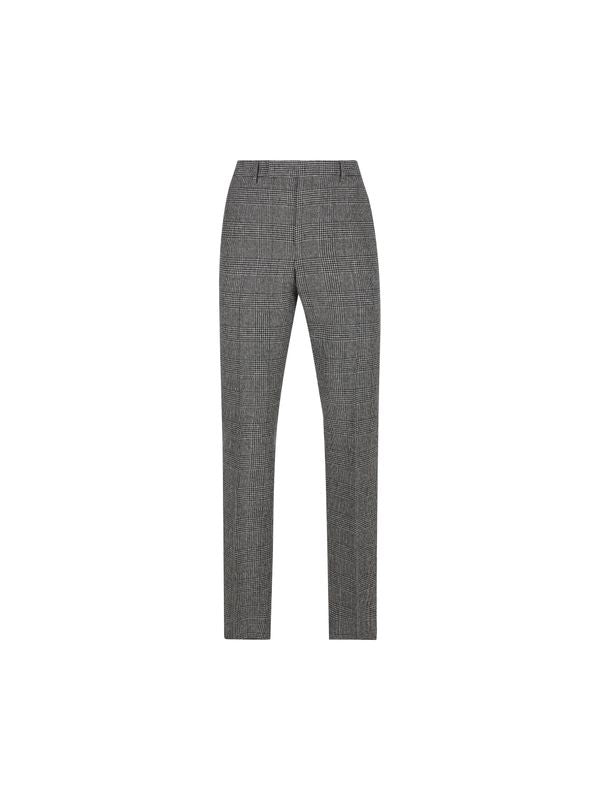 Check Pattern Wool Tailored
  Pants