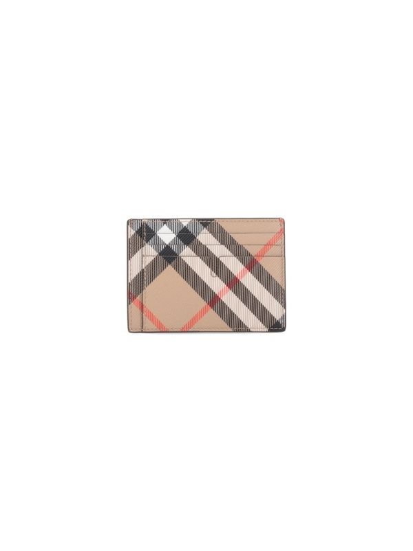 Check Pattern Money Clip Card
  Holder