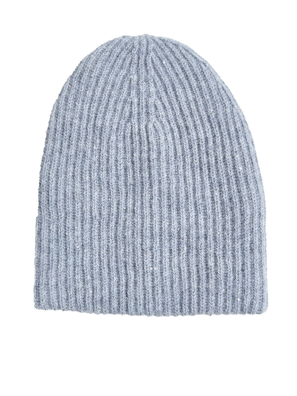 Sequin Detail Wool Blend
  Beanie