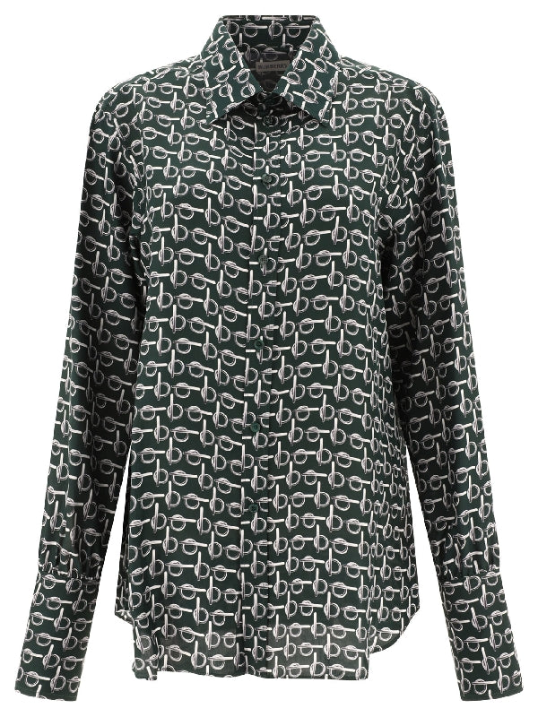 B Printing Silk Shirt