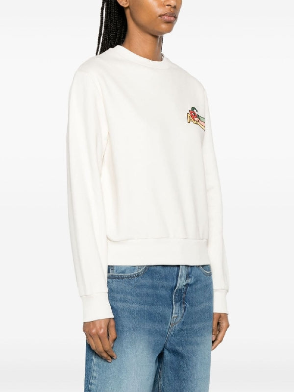 Tricolor Logo Cotton Sweatshirt