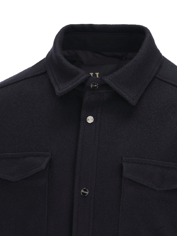 Wool Cashmere Shirt Jacket