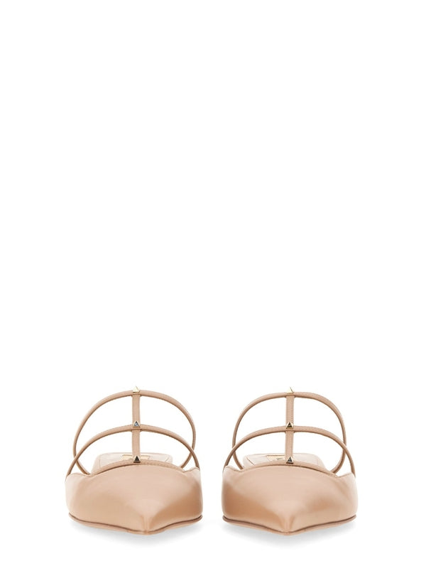 Wispy Rockstud Flat Sandal Heel