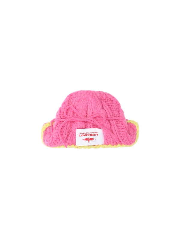 Logo Patch Drawstring Beanie - Jente