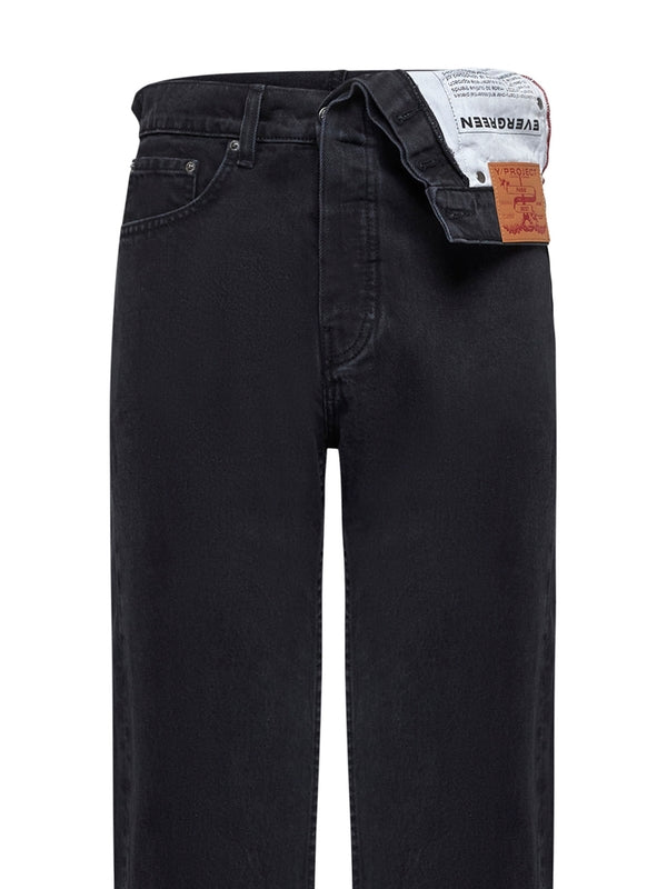 ロゴパッチデニムパンツ