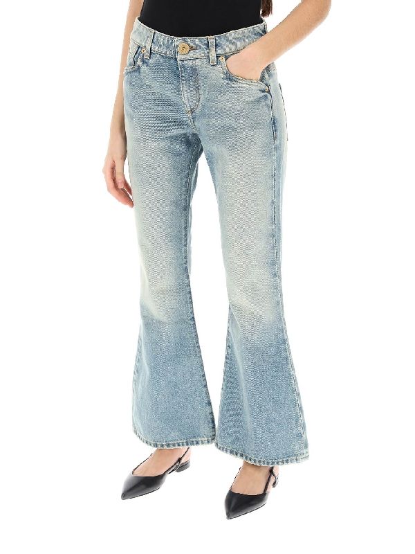 Washing Flare Denim Pants