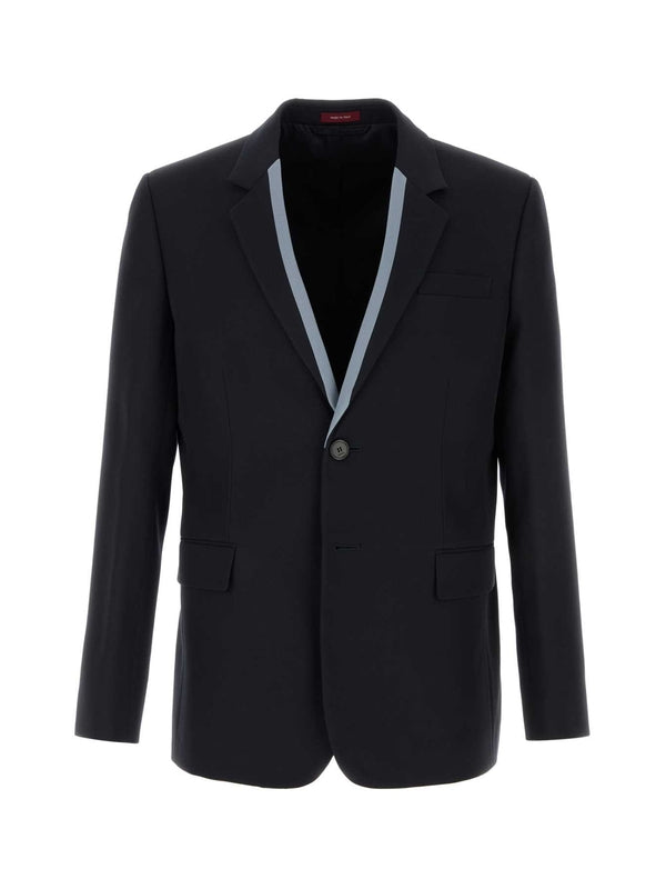 Collar Detail Wool Tailored Jacket