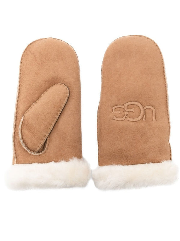 Ugg Brown Wool Gloves