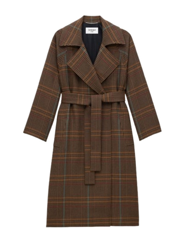 Saint Laurent Brown Coats