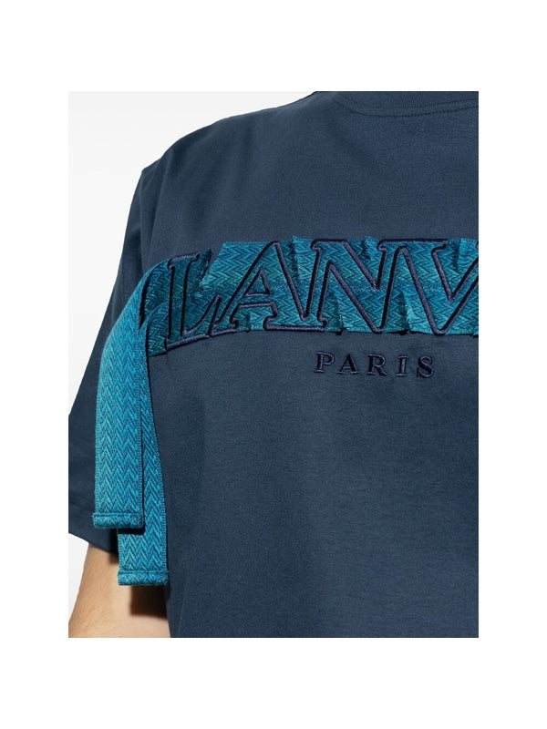 Tape Logo Printing Cotton
  T-Shirt