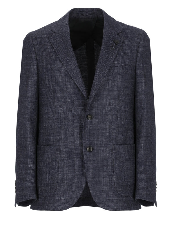 Boutonniere Check Single Jacket