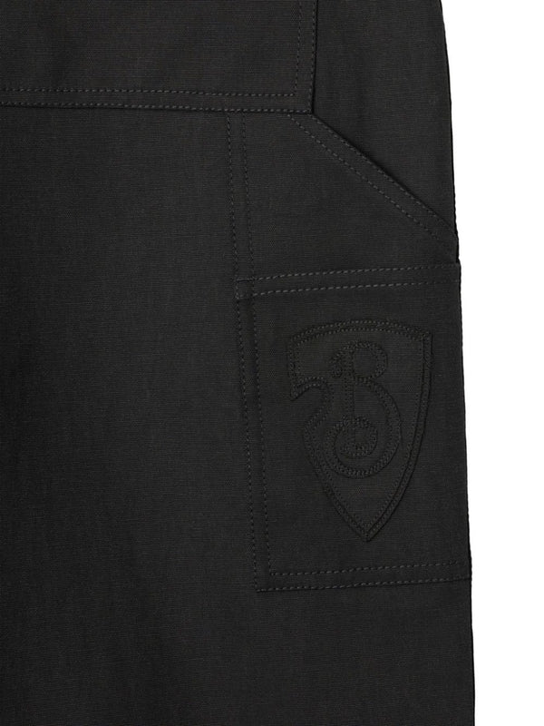 B Shield Embroidered Pocket Carpenter
  Pants