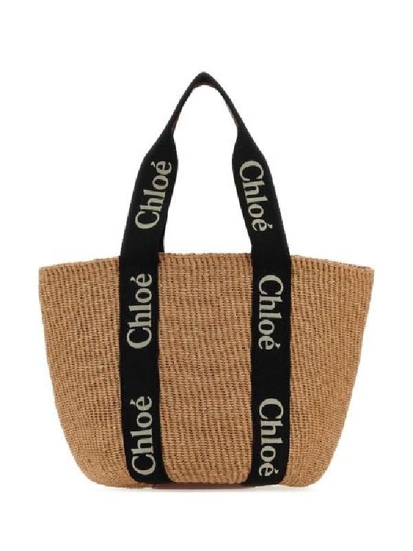 Woody Large Basket Tote Bag