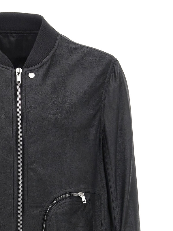 Bauhaus Flight
  Leather Bomber Jacket