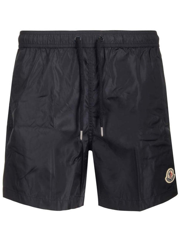 Logo Patch Nylon Swim Shorts