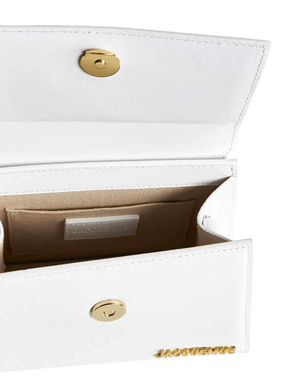 Chiquito White Leather Tote Bag