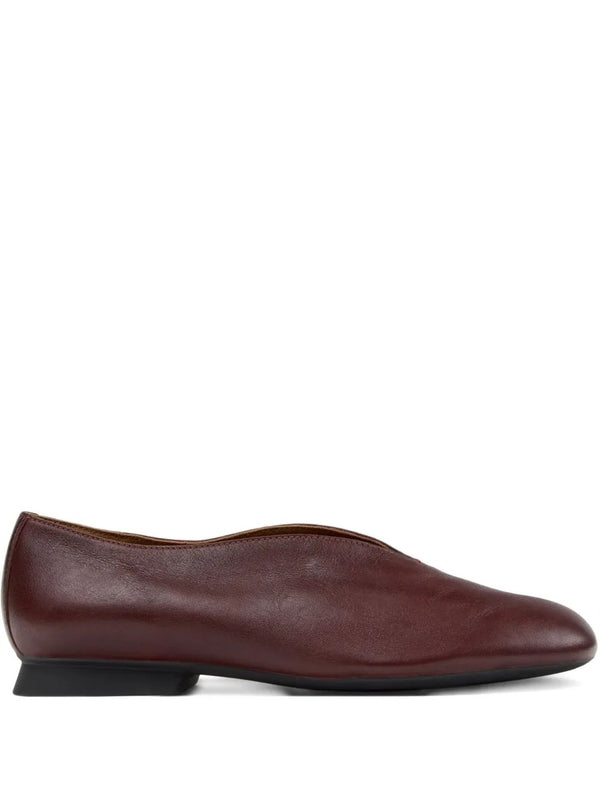 Camper Burgundy Flat Shoes