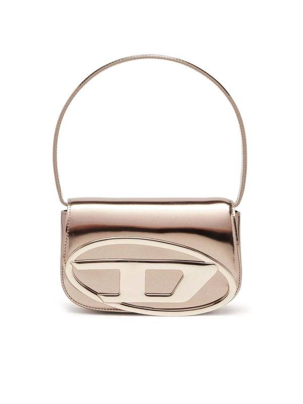 1dr Logo Metallic Leather Shoulder Bag