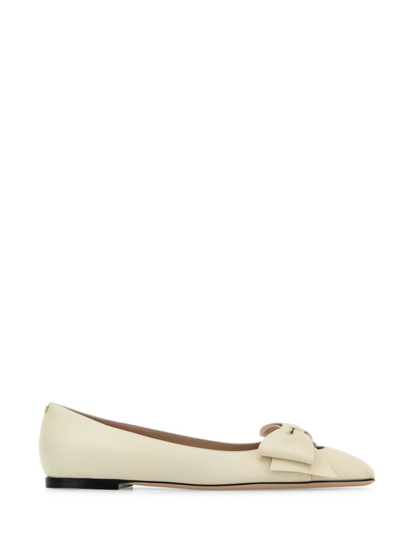 Valentino White Flat Shoes