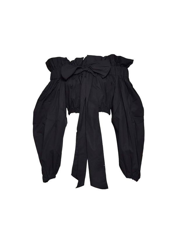 Bow Detail Off-Shoulder Blouse