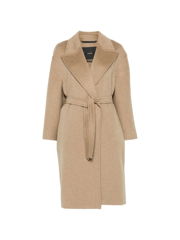 Valle Belt Detail Cashmere Coat