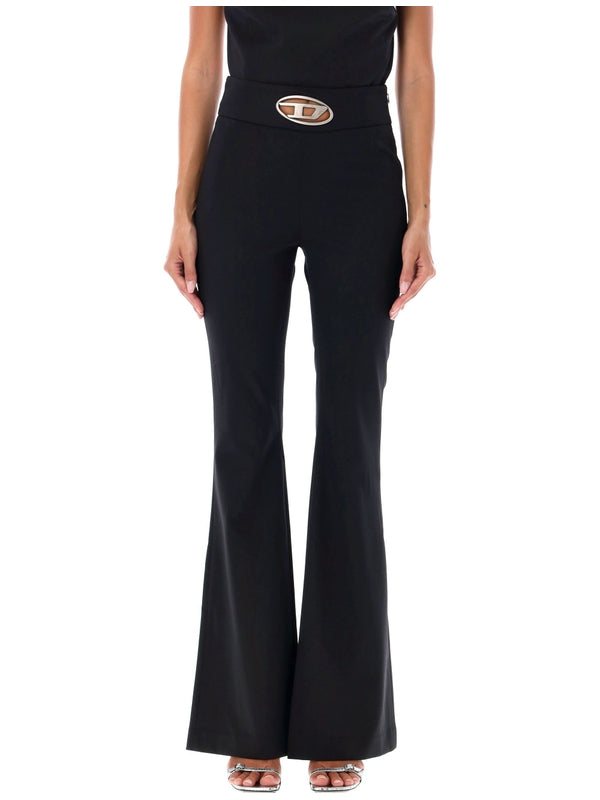 DIESEL - P Perseus Metal Logo Flare Pants - Jente