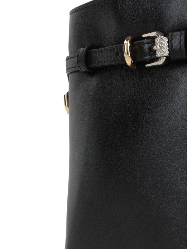 Voyou Logo Leather Phone
  Holder Bag