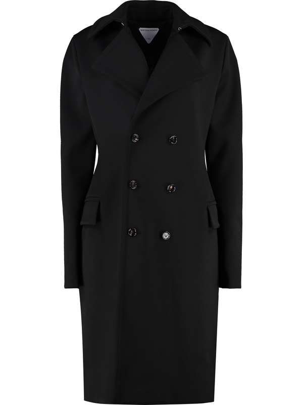 Virgin Wool Stretch Double Coat