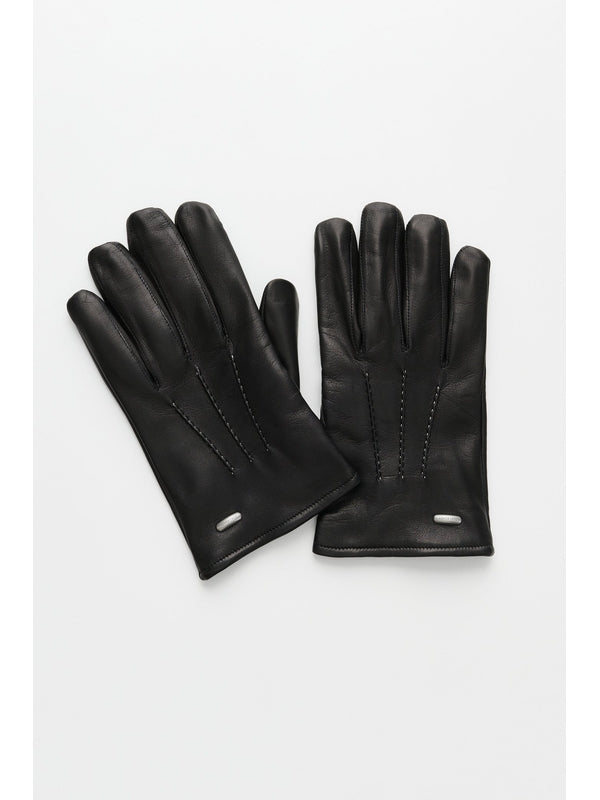Our Legacy His Black Leather Gloves