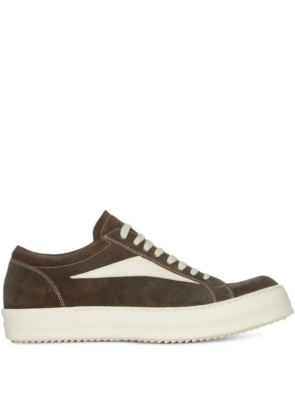 Rick Owens Brown Low Top Sneakers