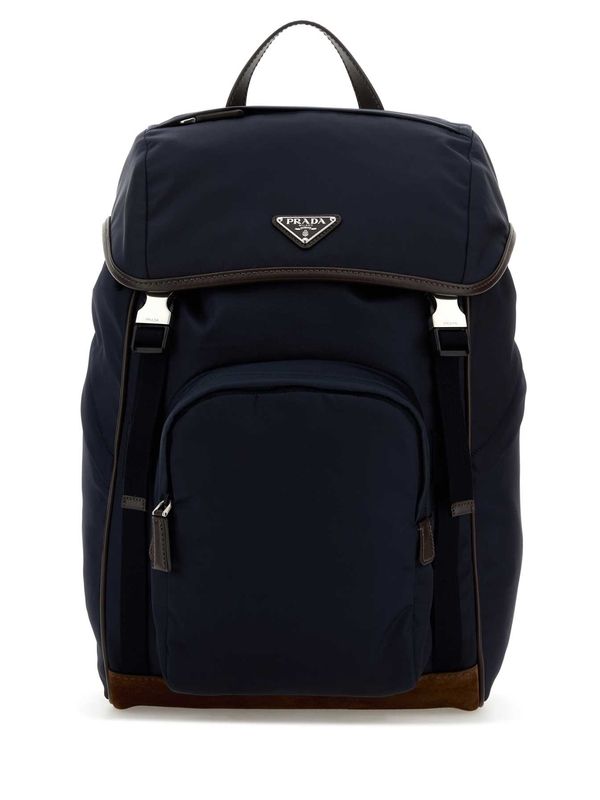 Triangle Logo Nylon Backpack