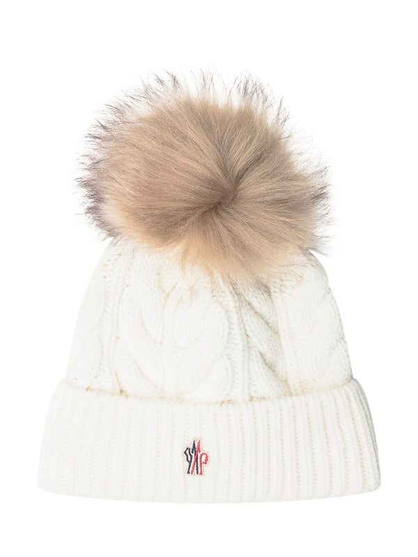 Moncler White Beanies