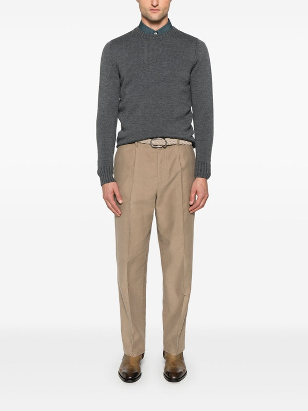 Cotton Cashmere Tailored Pants