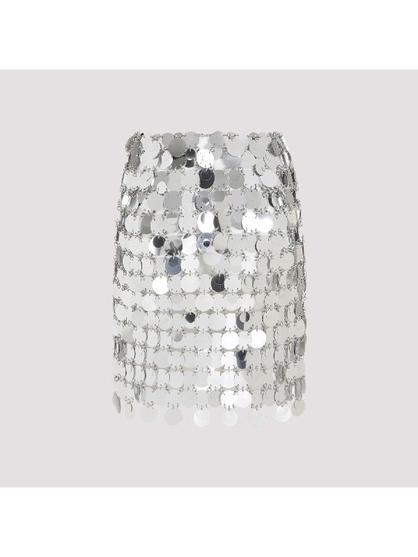 All-Over Maxi Sequin Mini
  Skirt