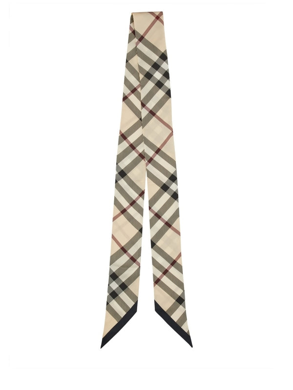 Check Pattern Silk Tie