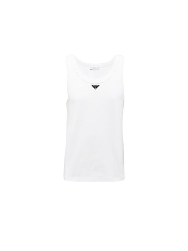 Triangle Logo Cotton Tank Top - Jente