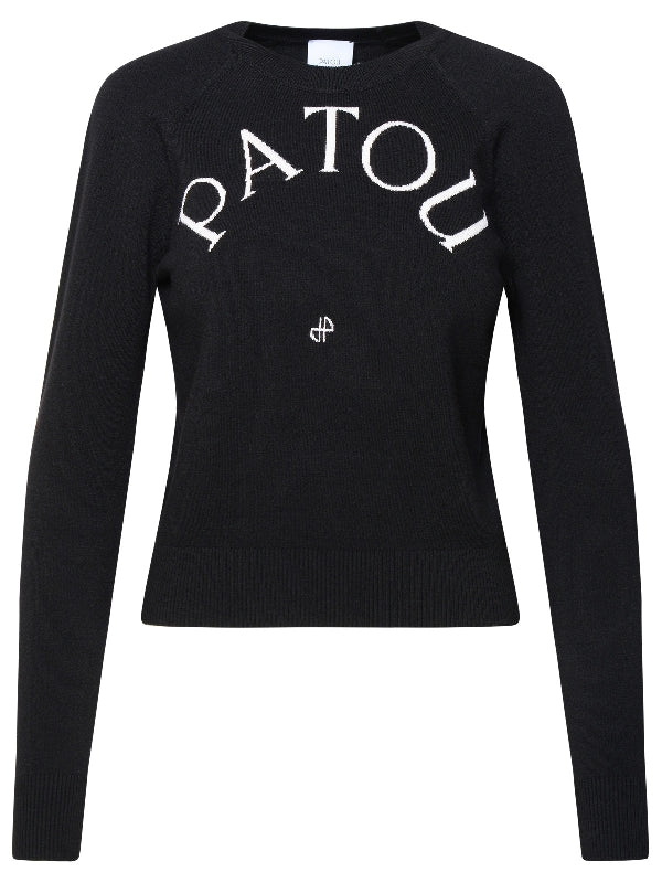 PATOU - Logo Jacquard Wool Blend Knit - Jente