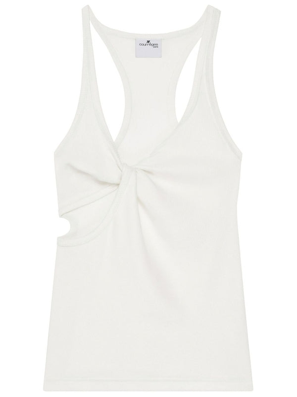 Twist Cut-out Sleeveless
  Top