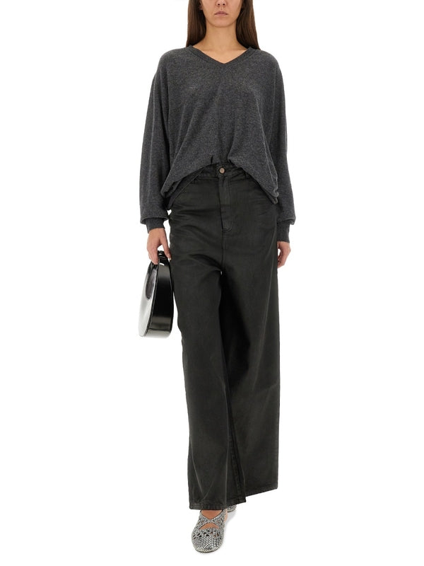 Alysi Black Denim Pants