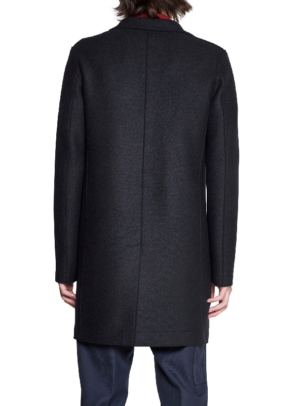 Black Single Wool Coat