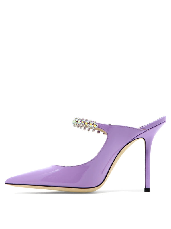 Wisteria Leather Patent Sandal Heel