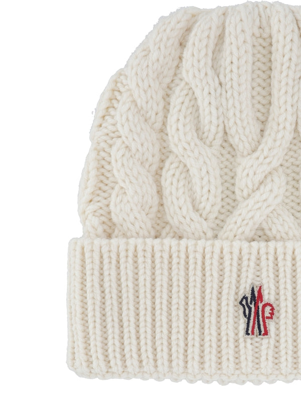 Grenoble Logo Ribbed Wool Beanie