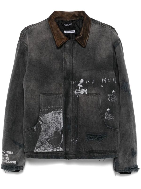 Vintage Washing Distressed Cotton Jacket